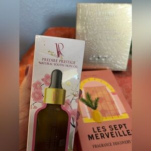 Prédiré Plum Youth Skin Oil, Layer Mask with Device & Aix en Provence Perfumes